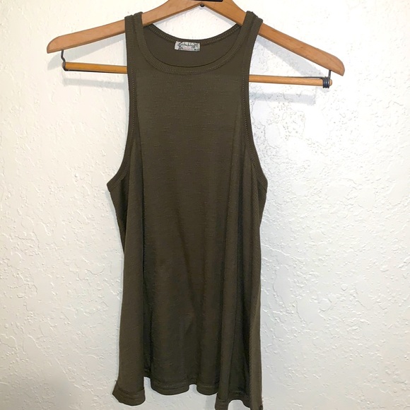 Free People Intimately Green Tank Top - Picture 2 of 4